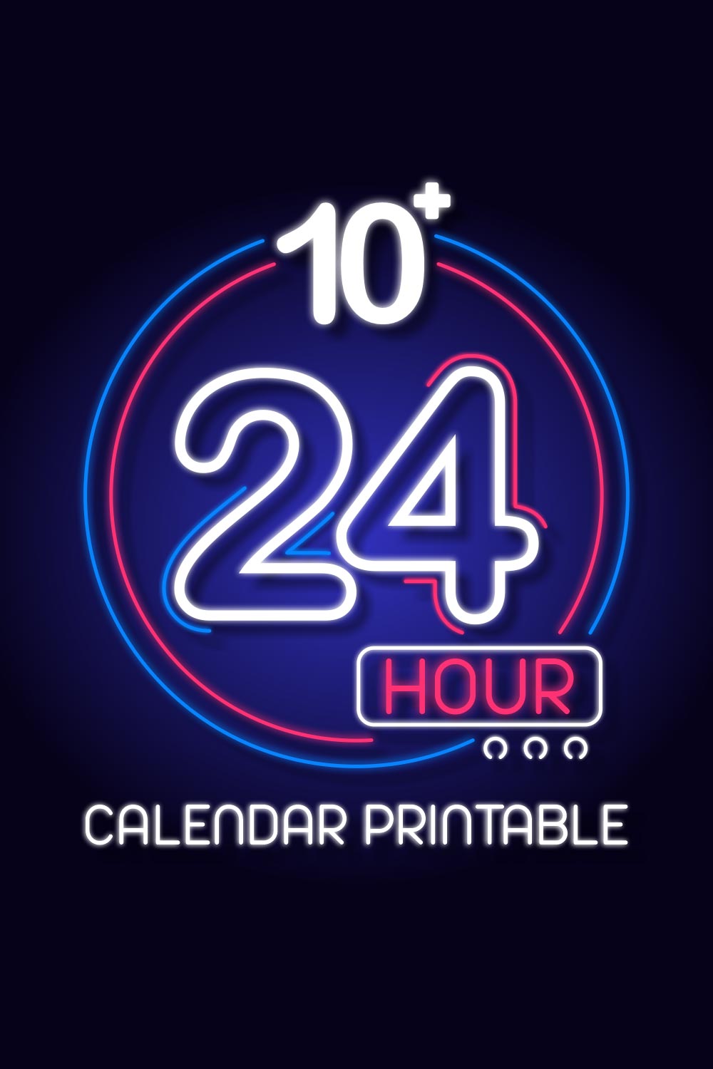 24 Hour Calendar Printable