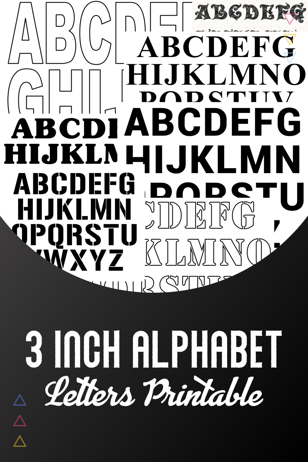 3 Inch Alphabet Letters Printable
