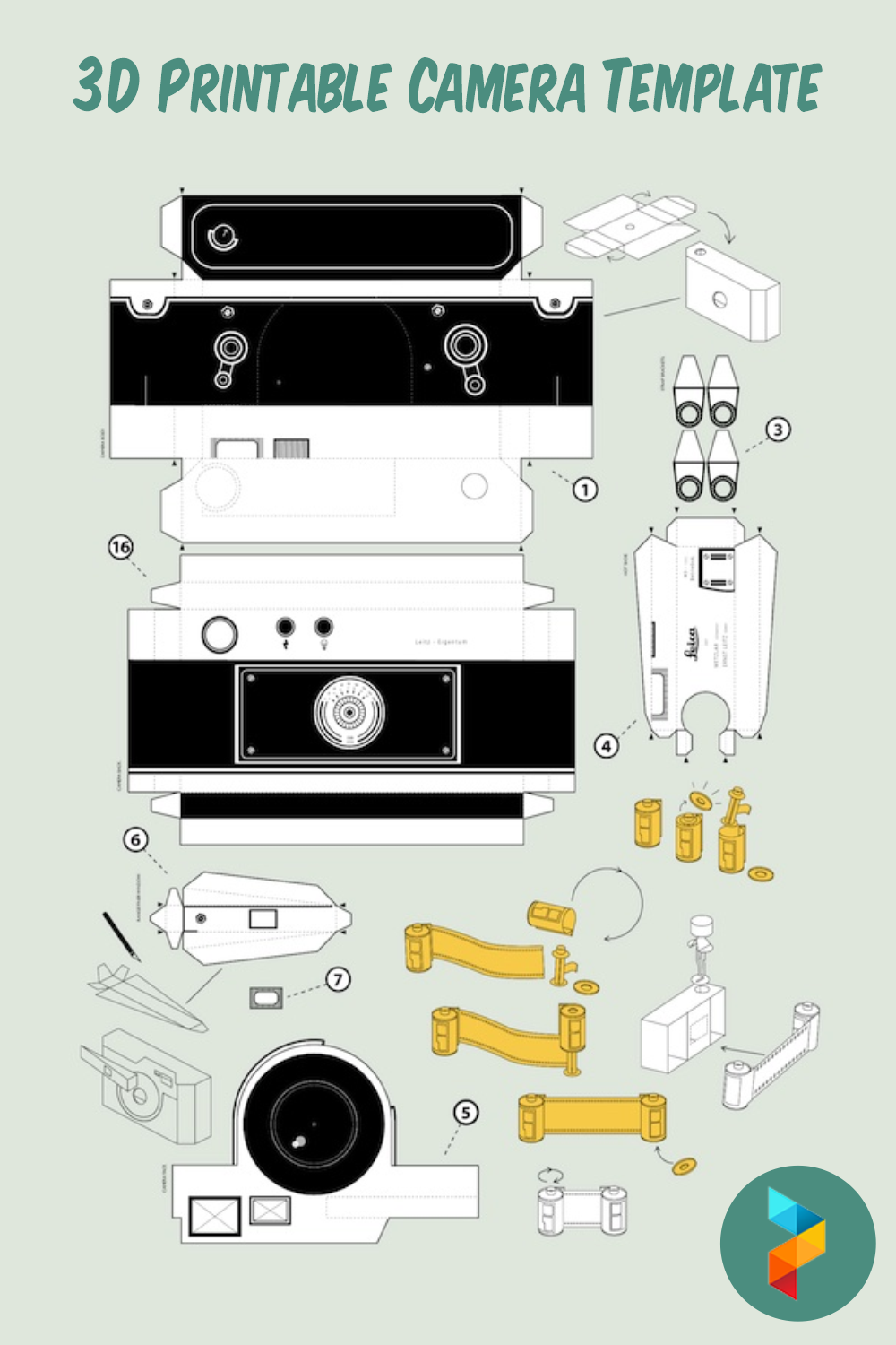 Illusione Fobia Sobriquette Polaroid Papercraft Palestra Scuola Rimescolare