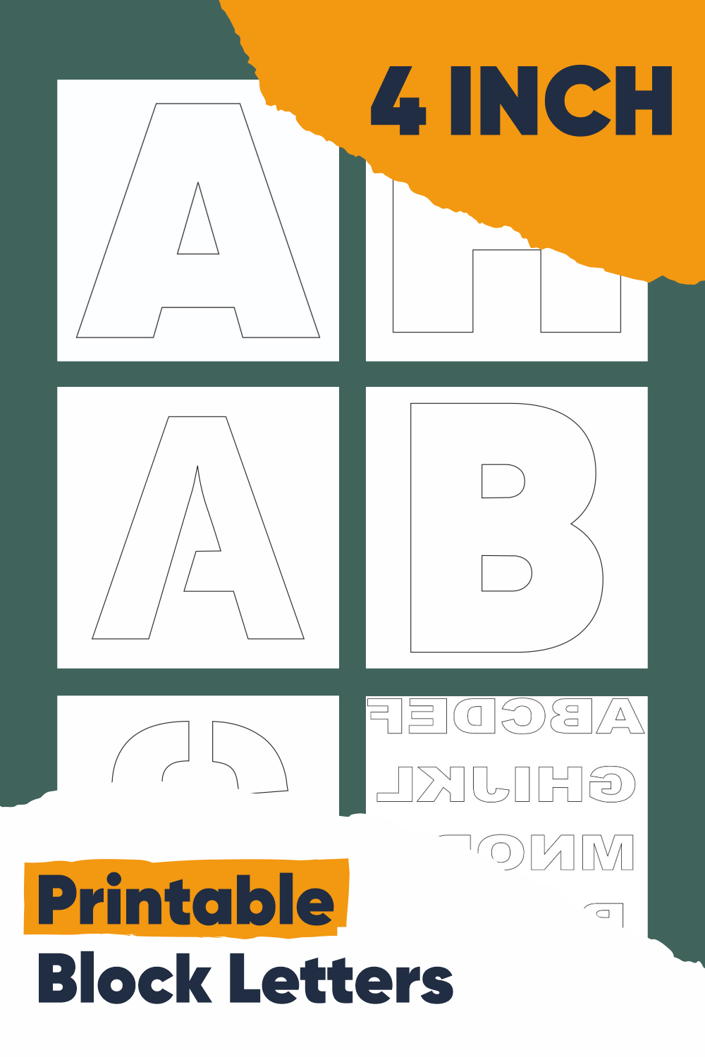 10 Best 4 Inch Printable Block Letters PDF For Free At Printablee