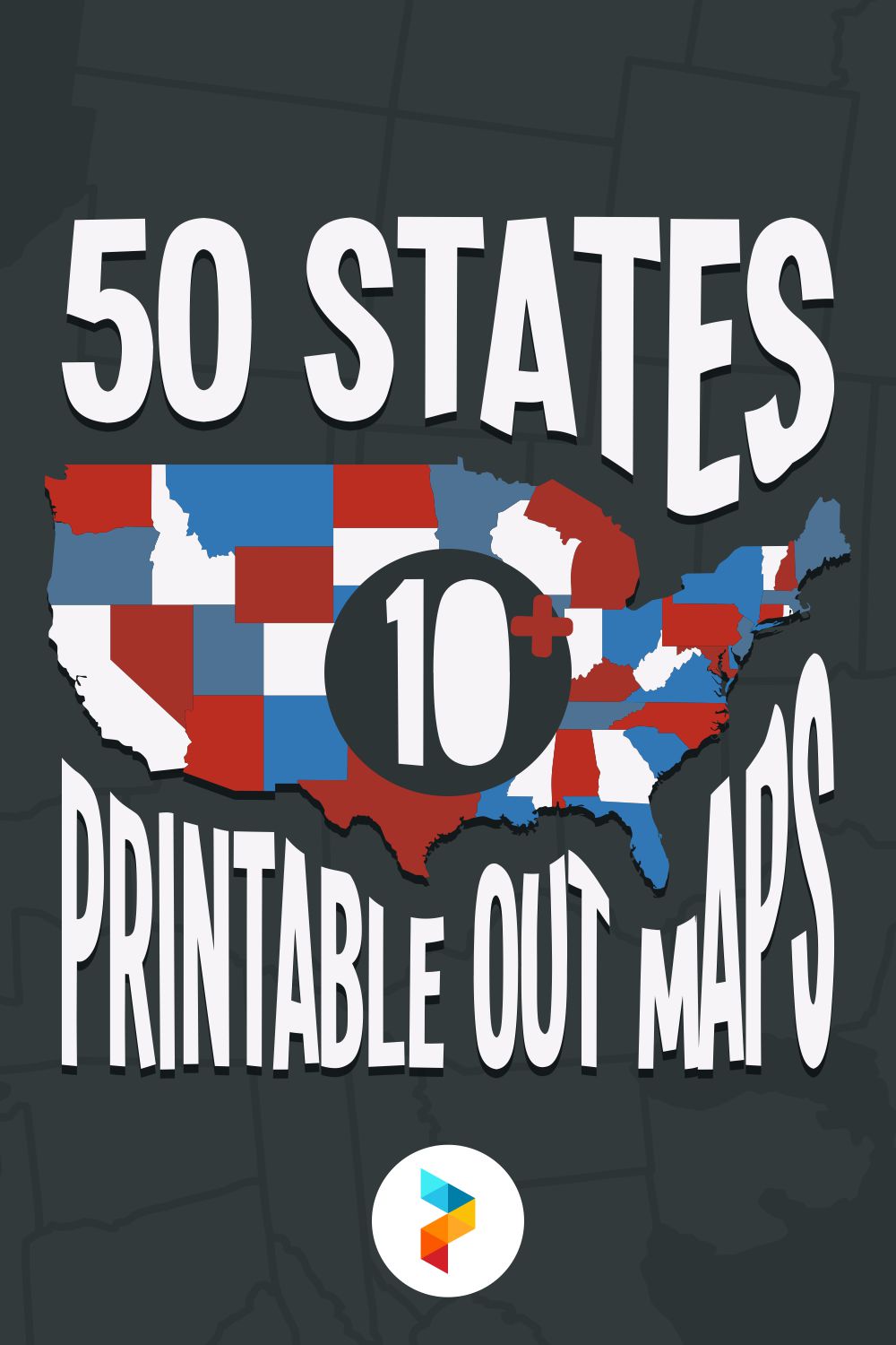 50 States Printable Out Maps