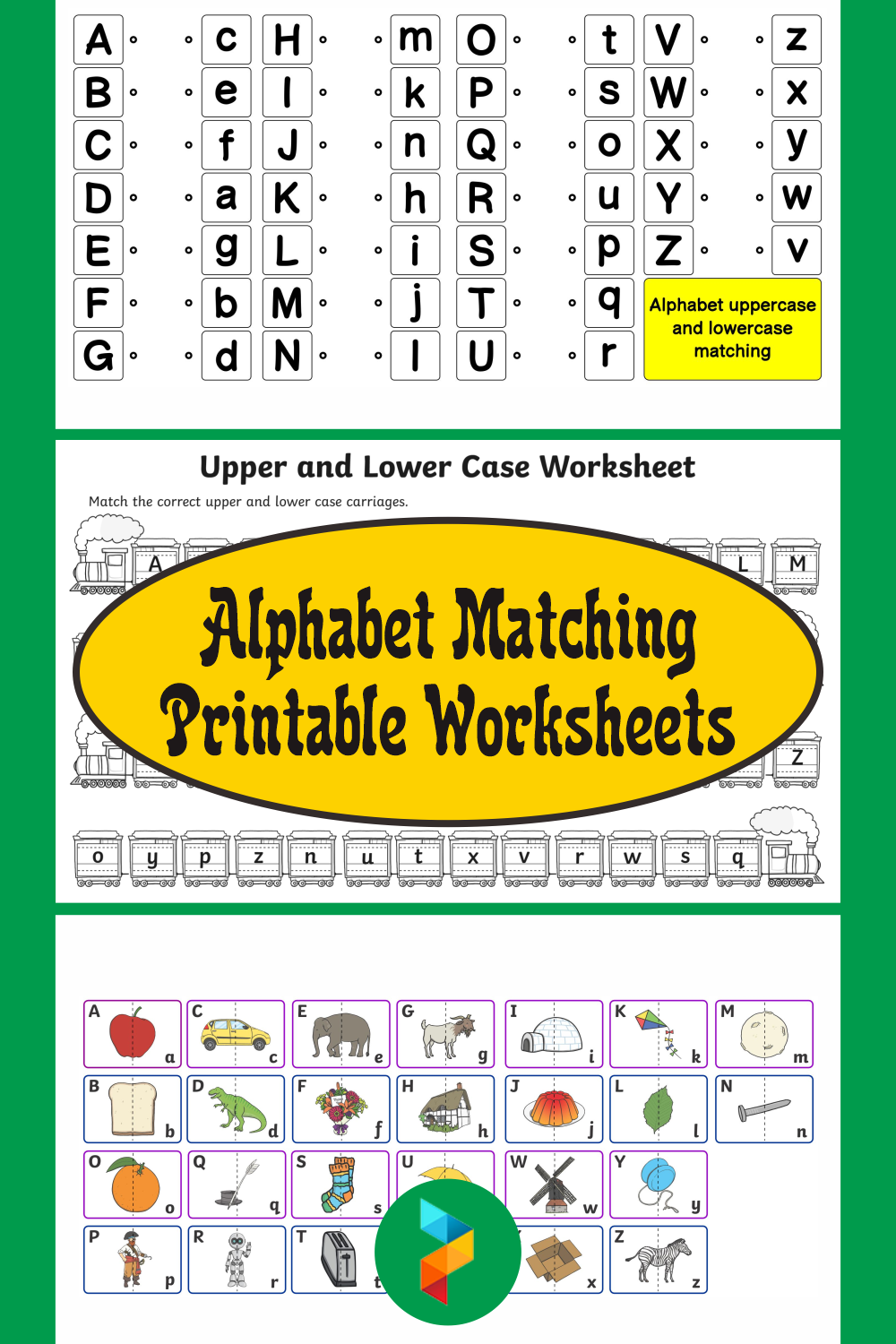 matching alphabet with word for spelling