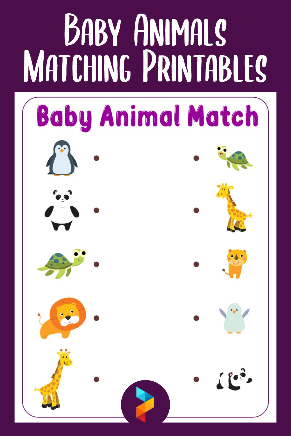 Baby Animal Matching Cards Free Printable Safari Animal Matching Cards 