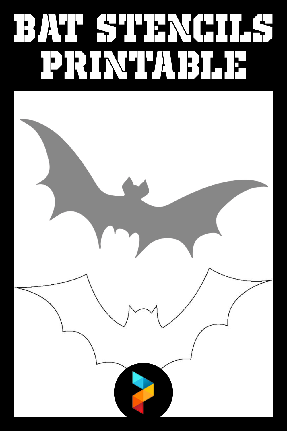 Bat Stencils 10 Free PDF Printables Printablee