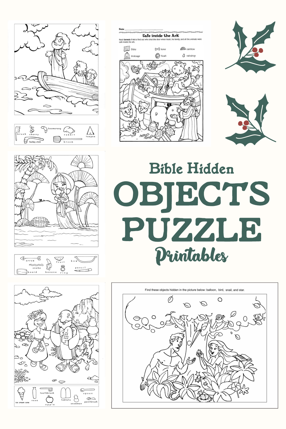 Free Printable Bible Story Hidden Pictures Printable Form Templates 