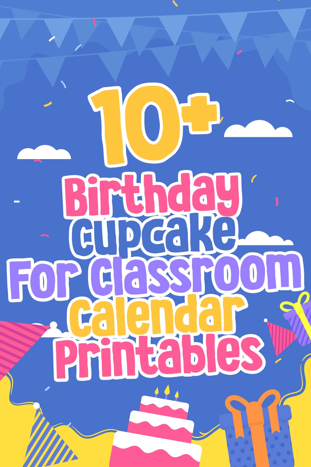 Birthday Cupcake For Classroom Calendar Printables