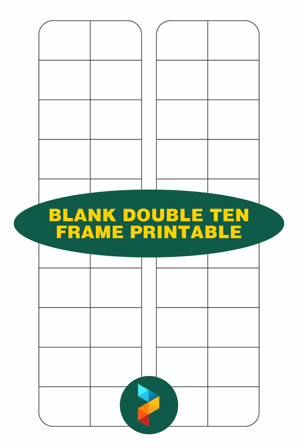 Blank Double Ten Frame Printable