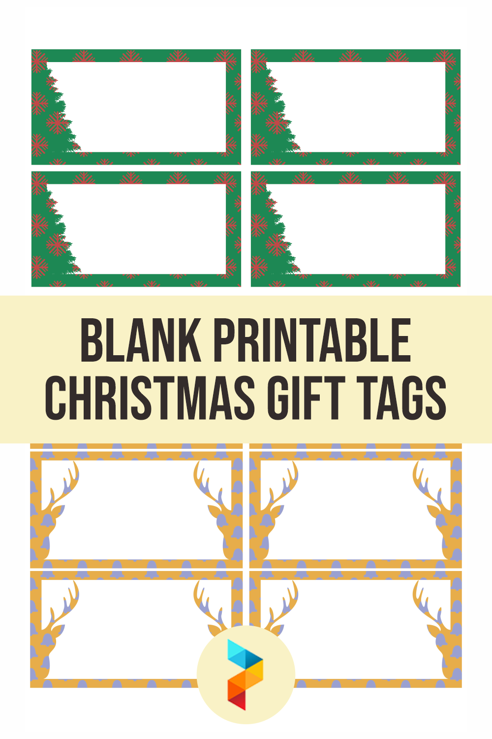 Blank Printable Christmas Gift Tags