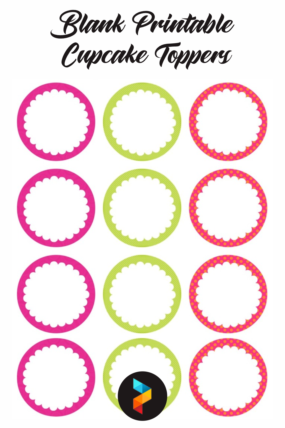 Blank Cupcake Toppers Blank Cupcake Toppers