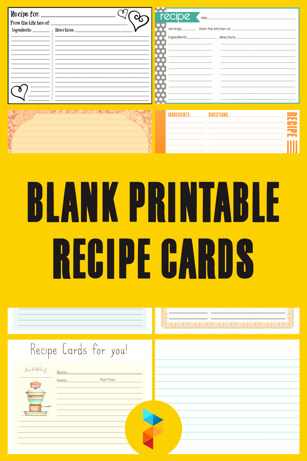 recipe card template for word 4x6