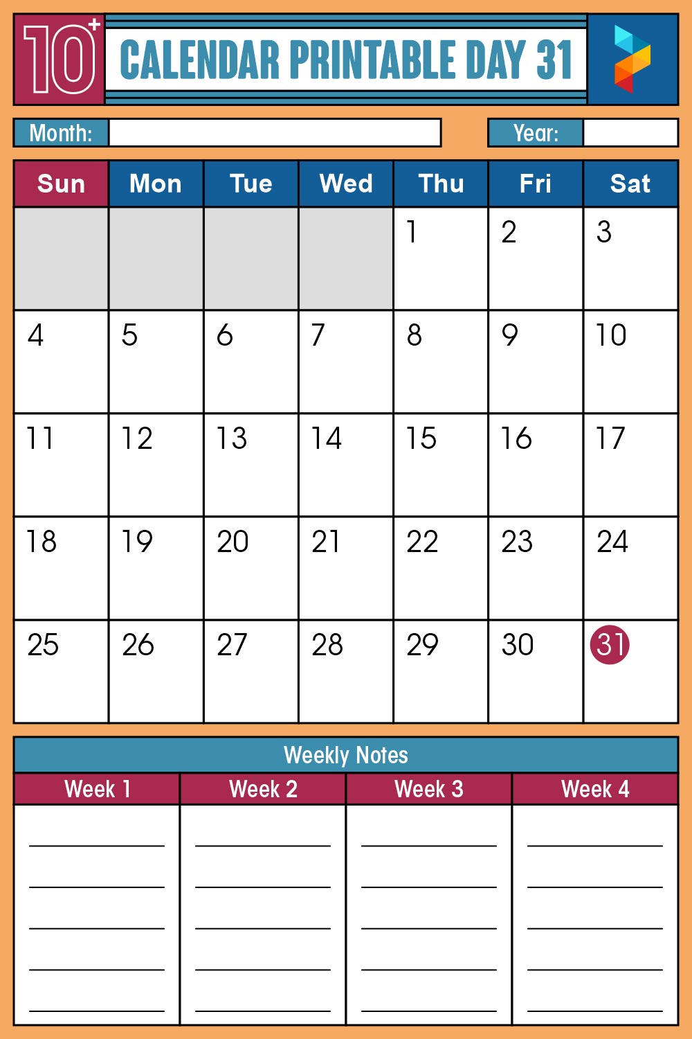 Calendar Day 31 Calendar Day 31