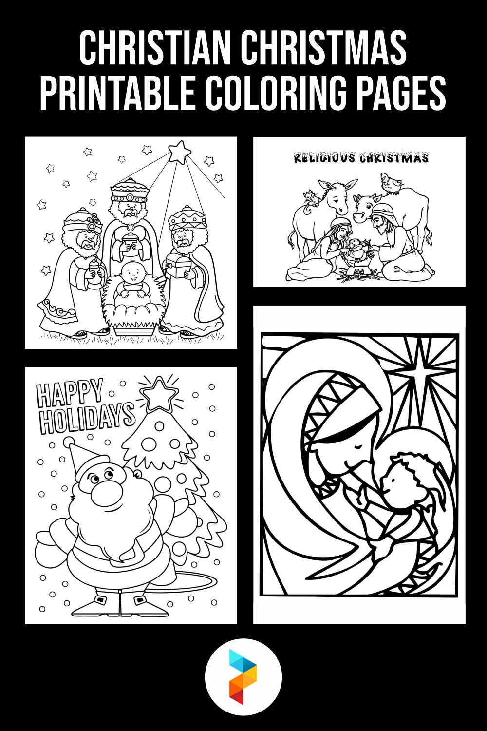 Christian Christmas Printable Coloring Pages