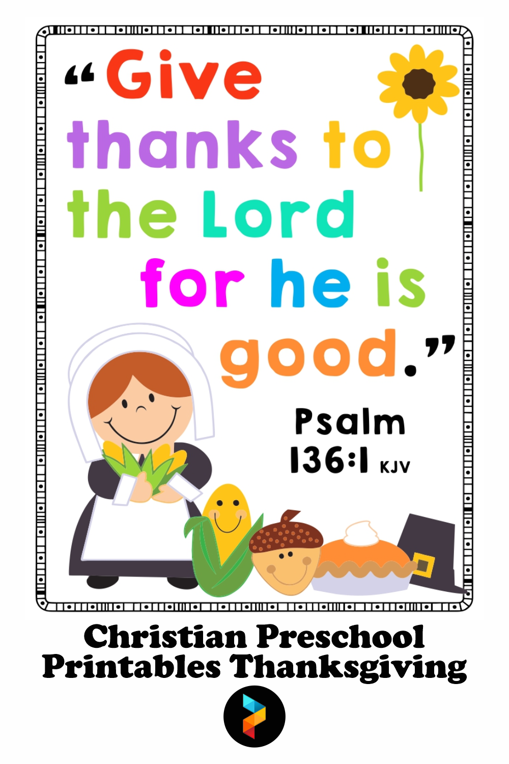 Christian Preschool Thanksgiving 10 Free PDF Printables Printablee