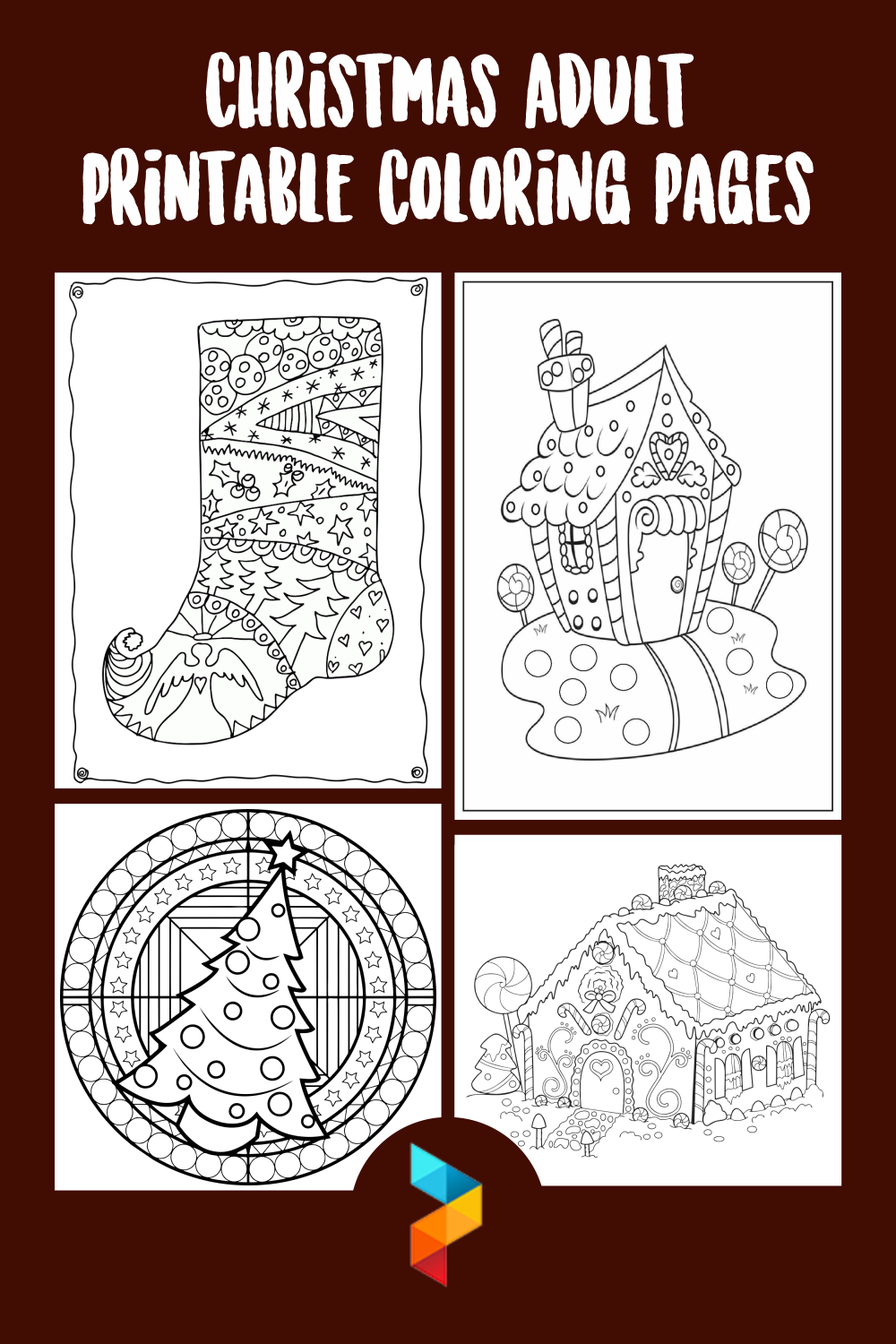 Christmas Adult Printable Coloring Pages