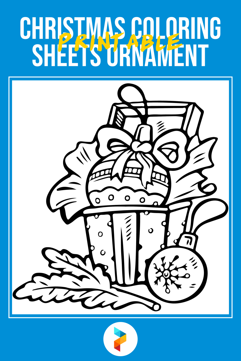 Christmas Coloring Sheets Ornament