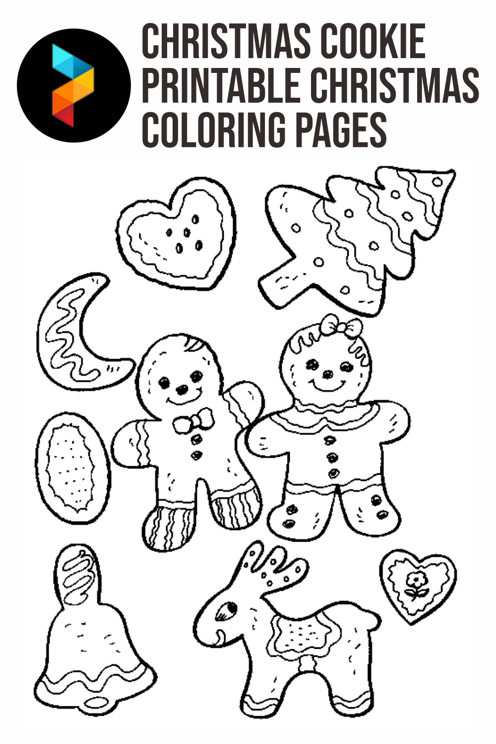 5 Best Christmas Cookie Printable Christmas Coloring Pages