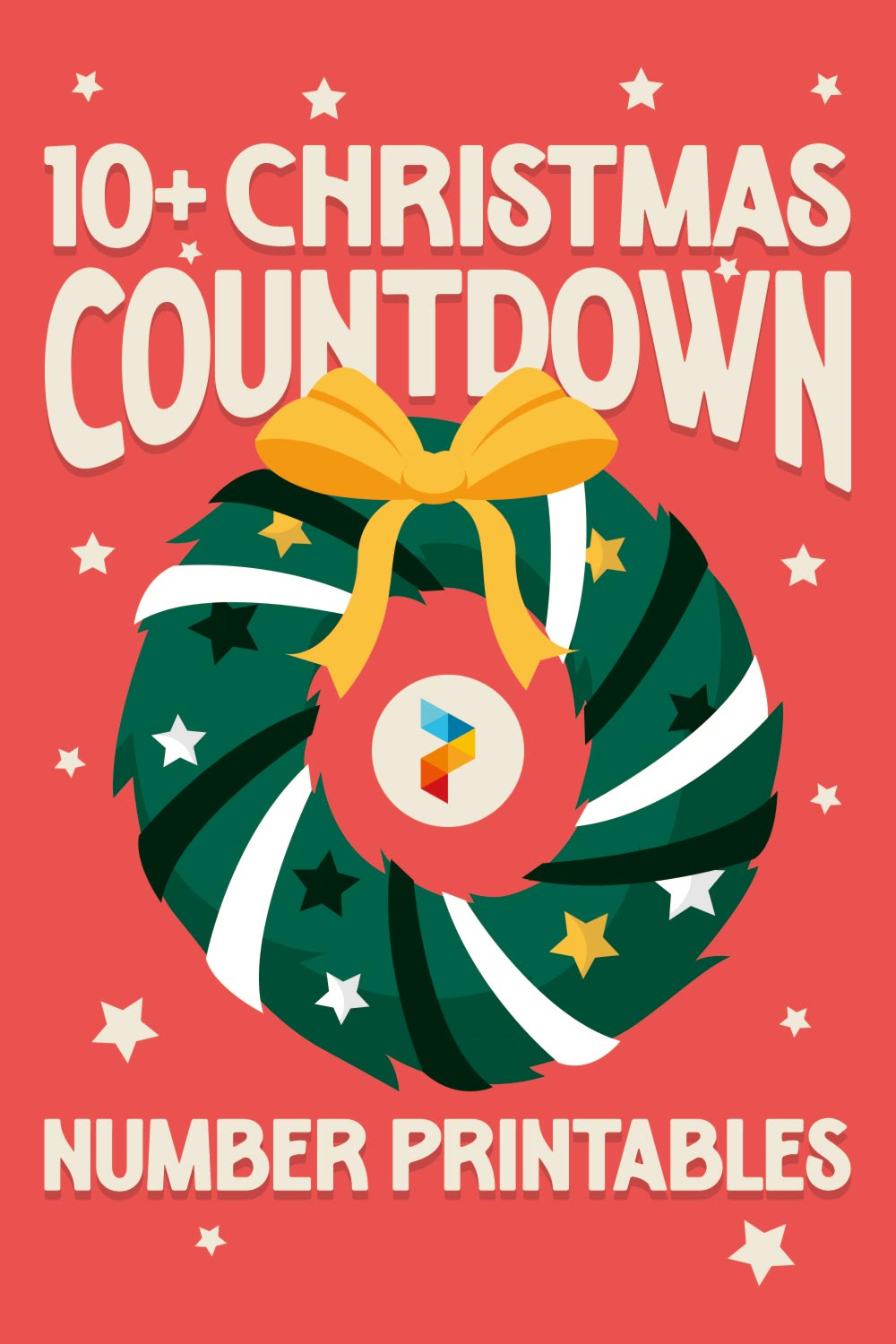 Christmas Countdown Numbers Printable