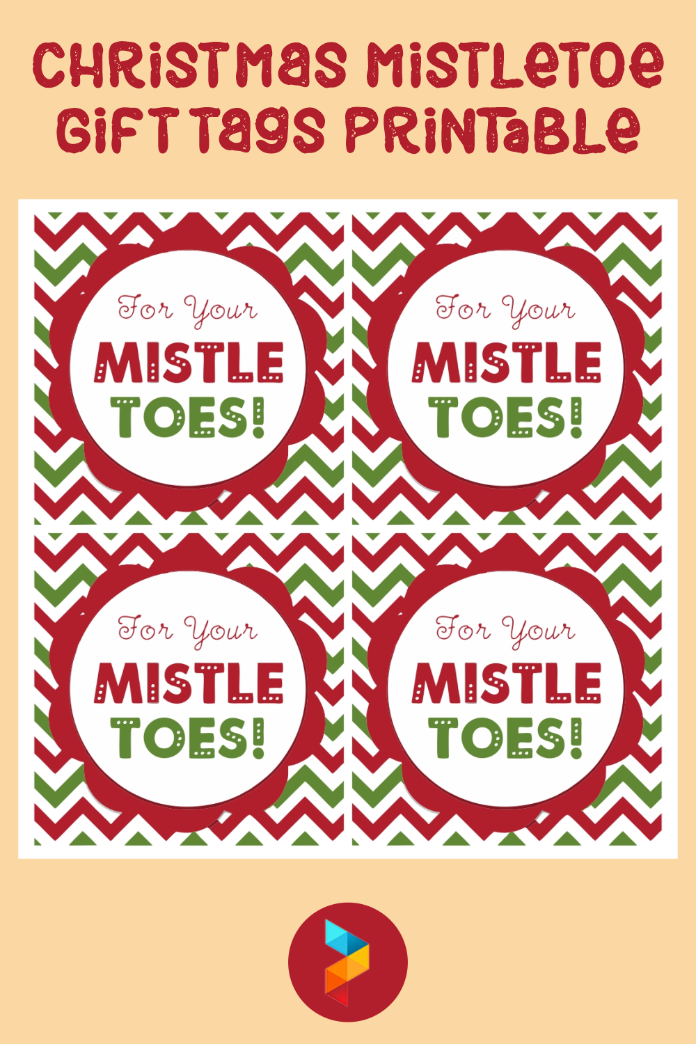 Christmas Mistletoe Gift Tags Printable
