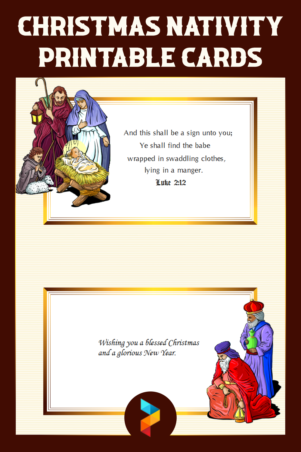 5 Best Christmas Nativity Free Printable Cards Printablee