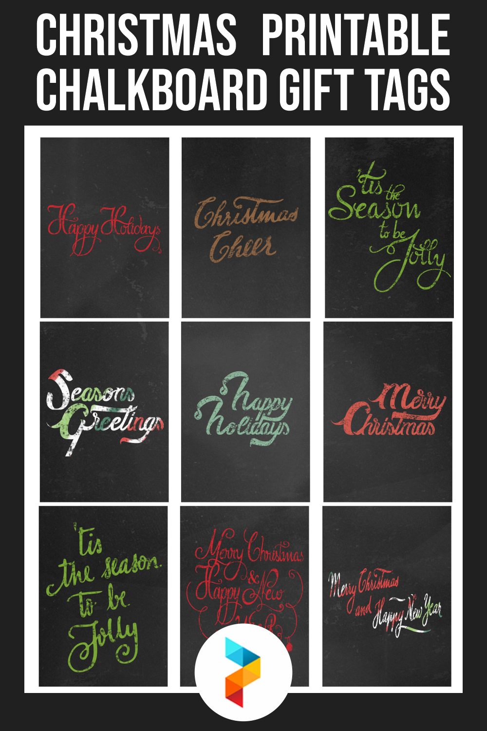 Christmas  Chalkboard Gift Tags