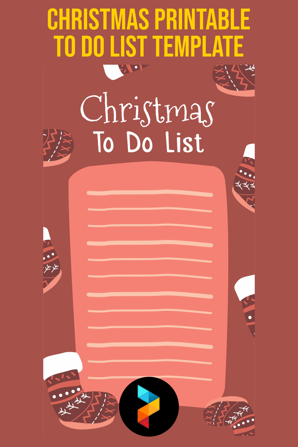 Christmas Printable To Do List Template