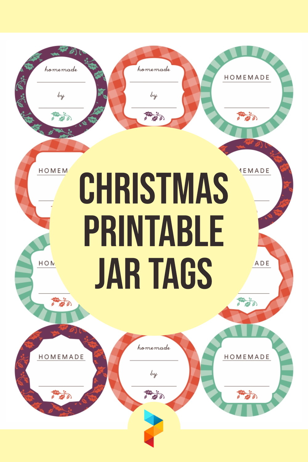 Christmas Jar Tags 8 Free PDF Printables Printablee