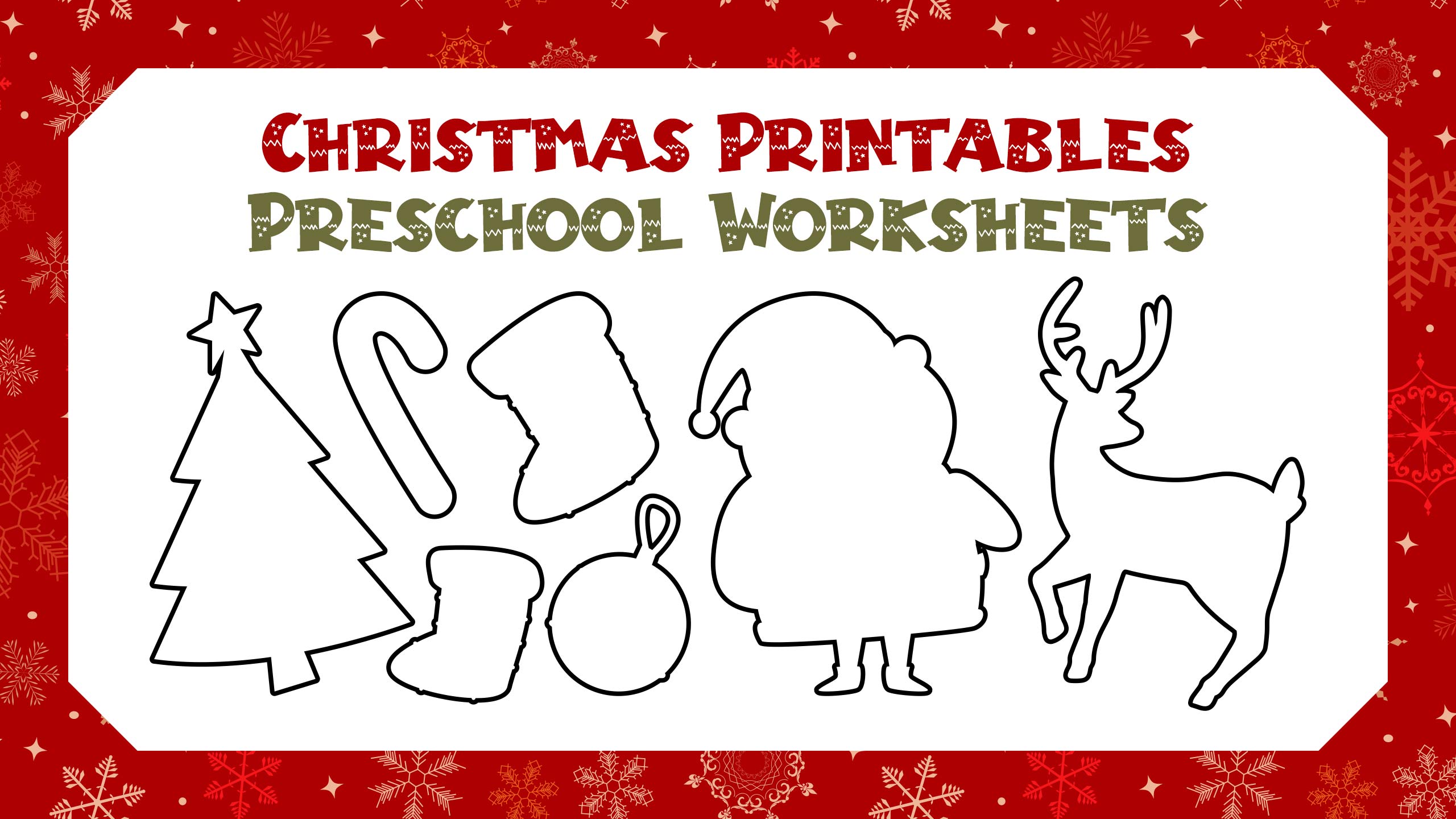 Christmas  And Preschool Worksheets