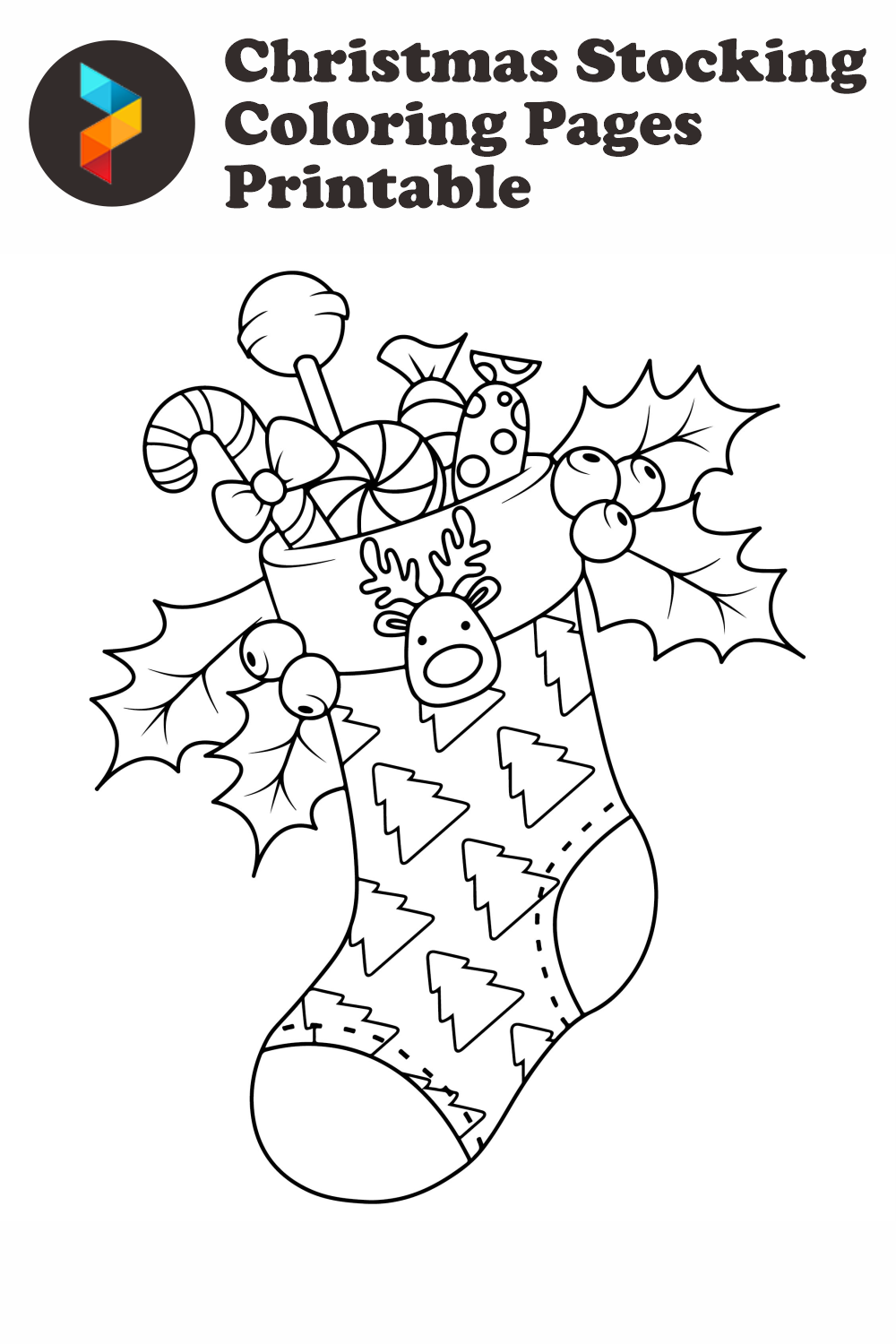 Christmas Stocking Coloring Pages Printable