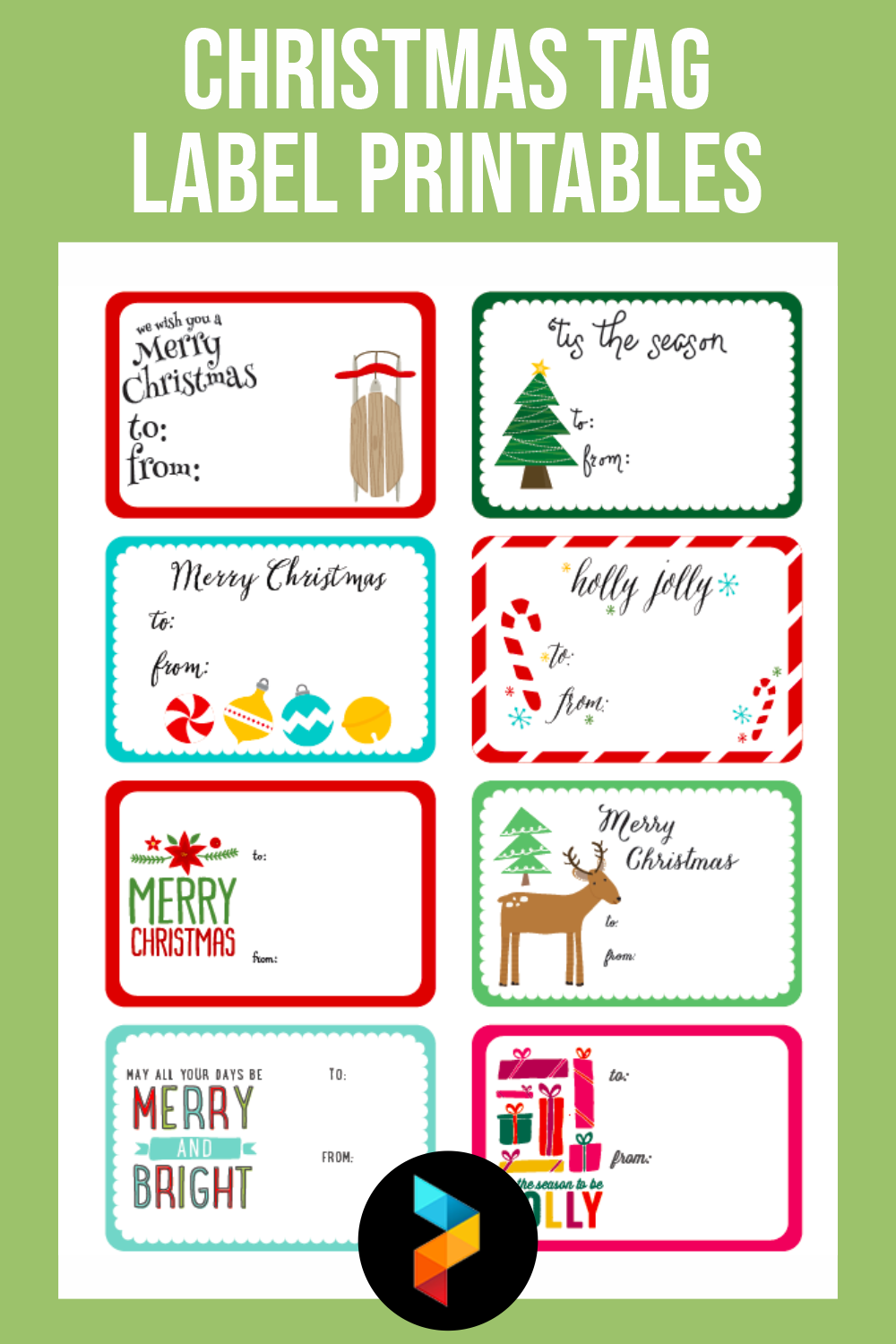 Christmas Tag Label Christmas Tag Label
