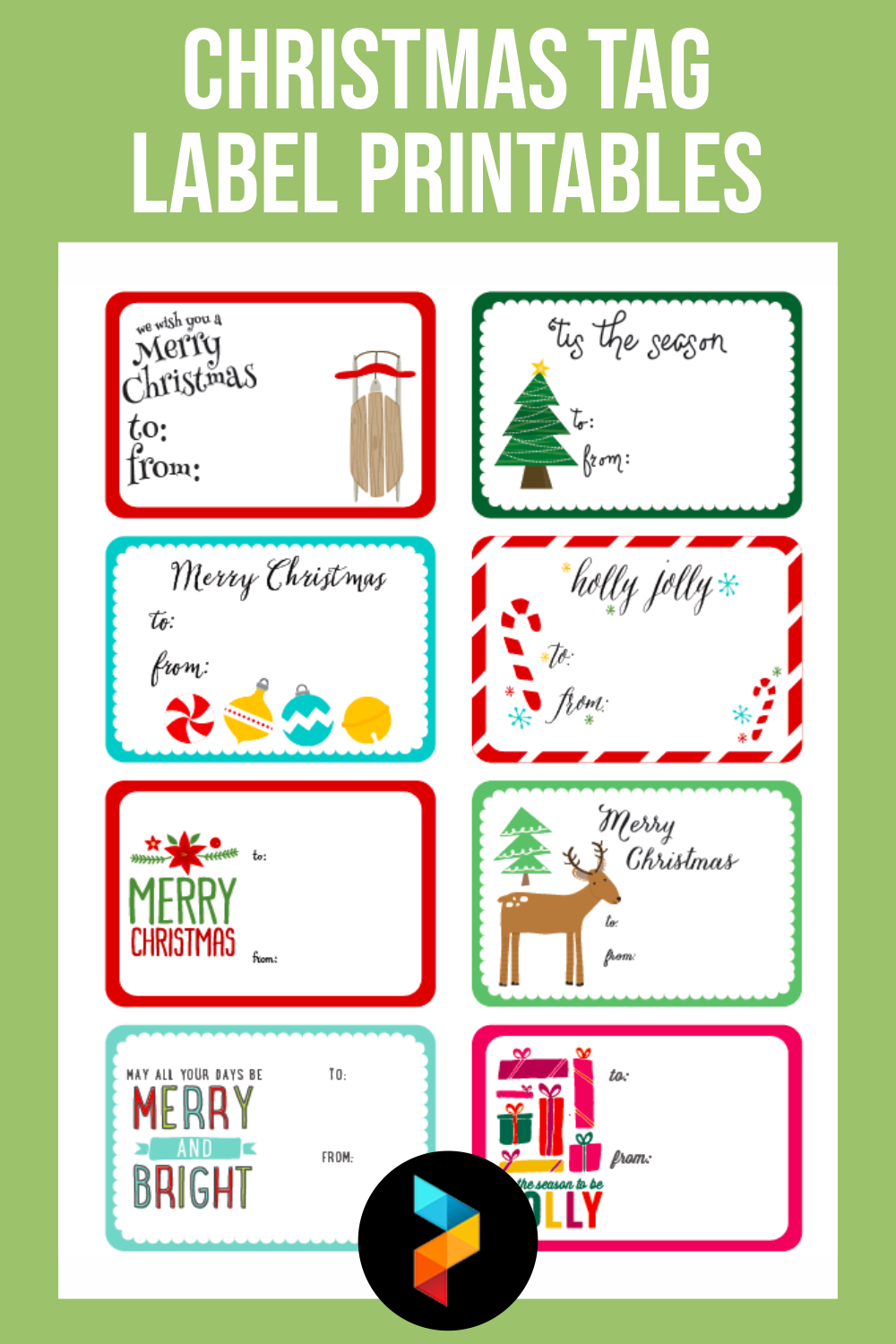 Christmas Tag Label