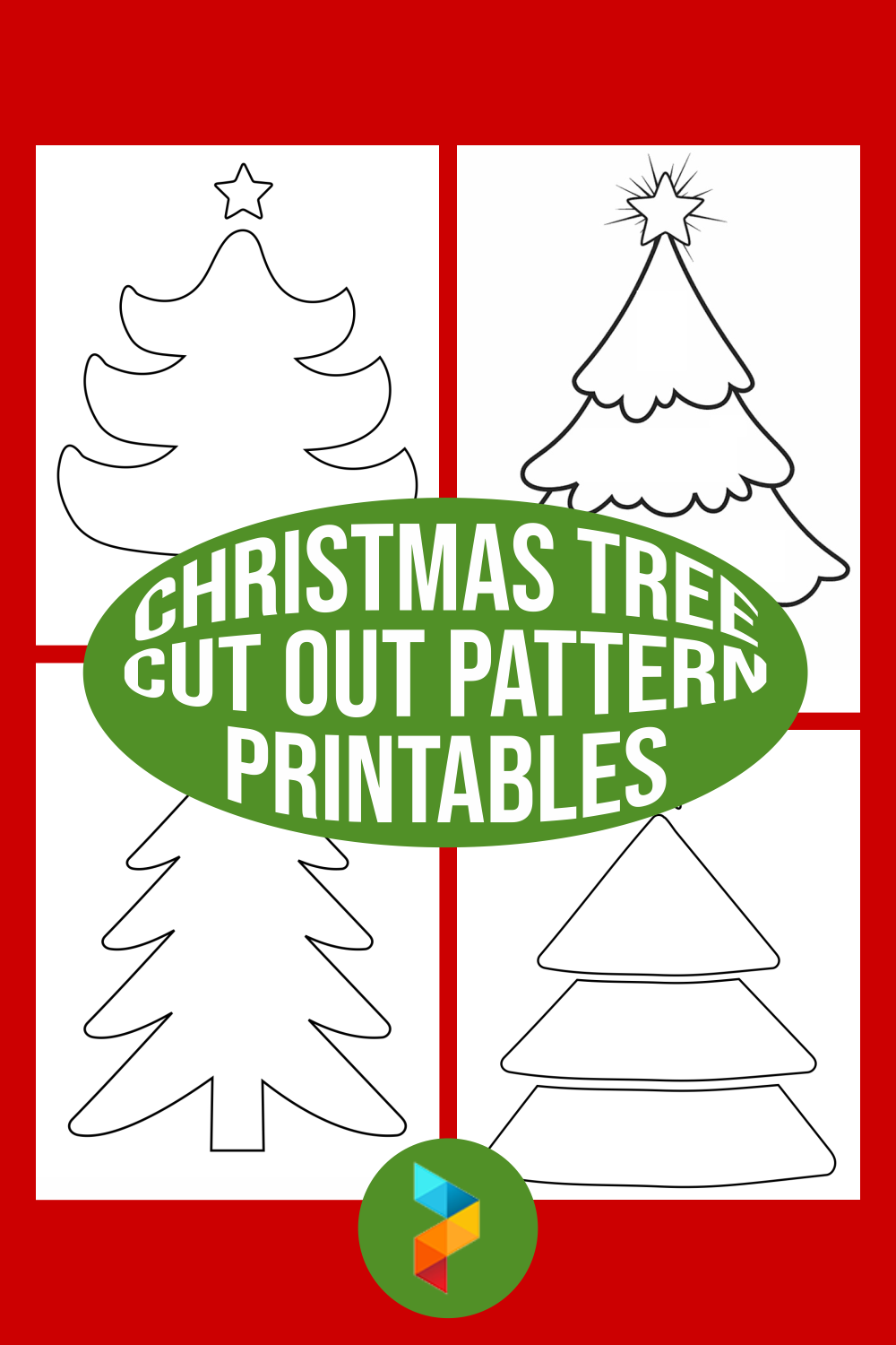 Christmas Tree Cut Out Pattern Printables