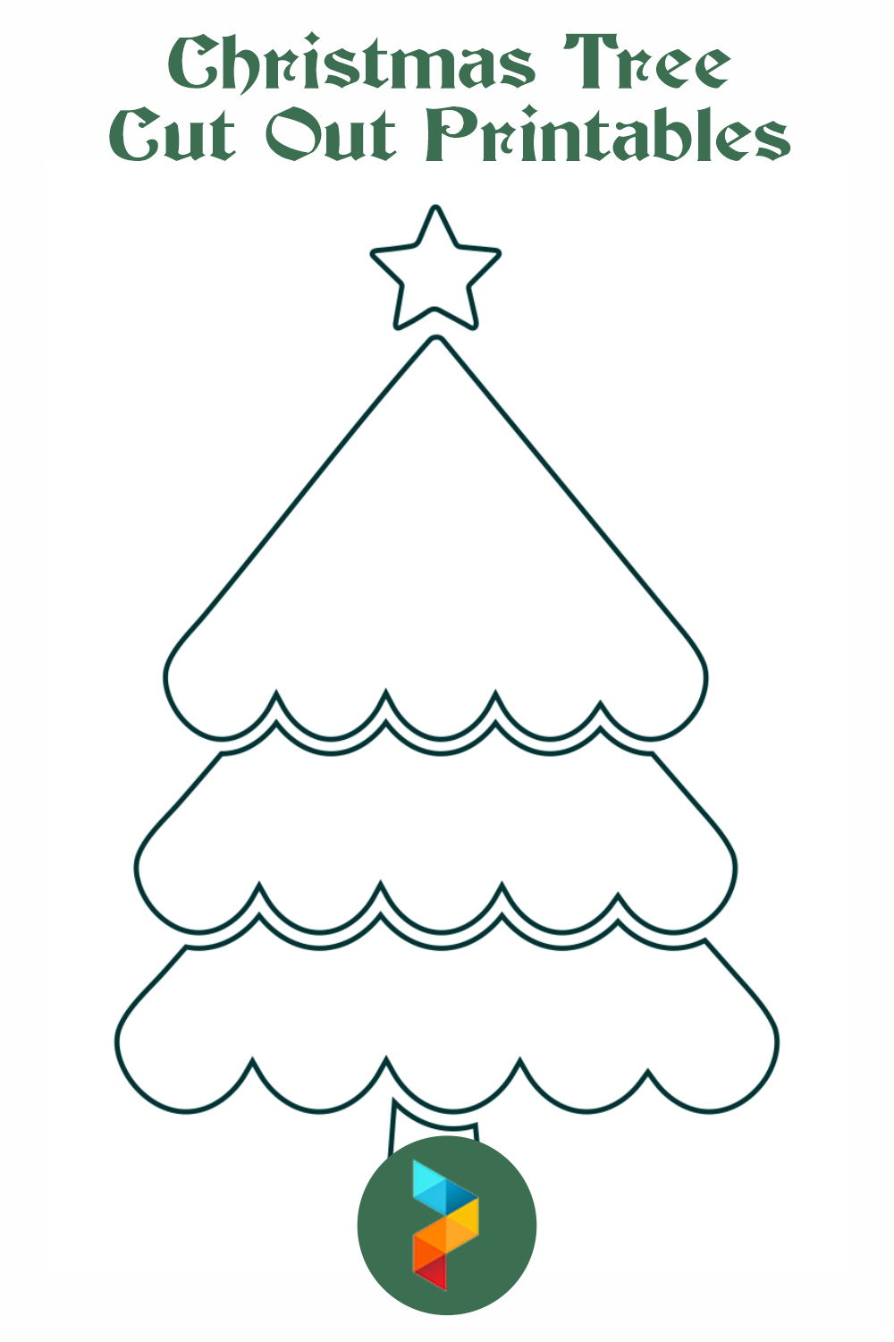 7 Best Christmas Tree Cut Out Printables - printablee.com