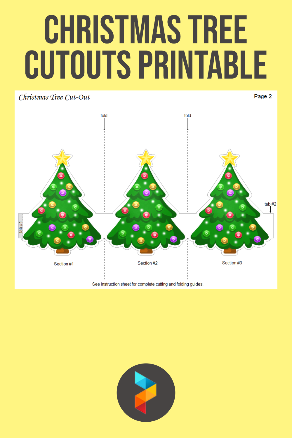 Christmas Tree Cutouts Printable