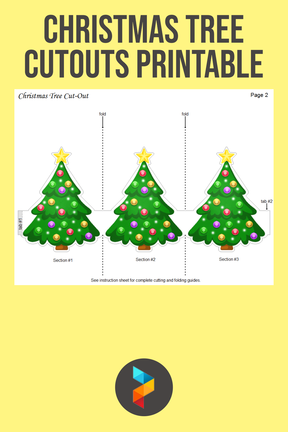 5 Best Christmas Tree Cutouts Printable - printablee.com