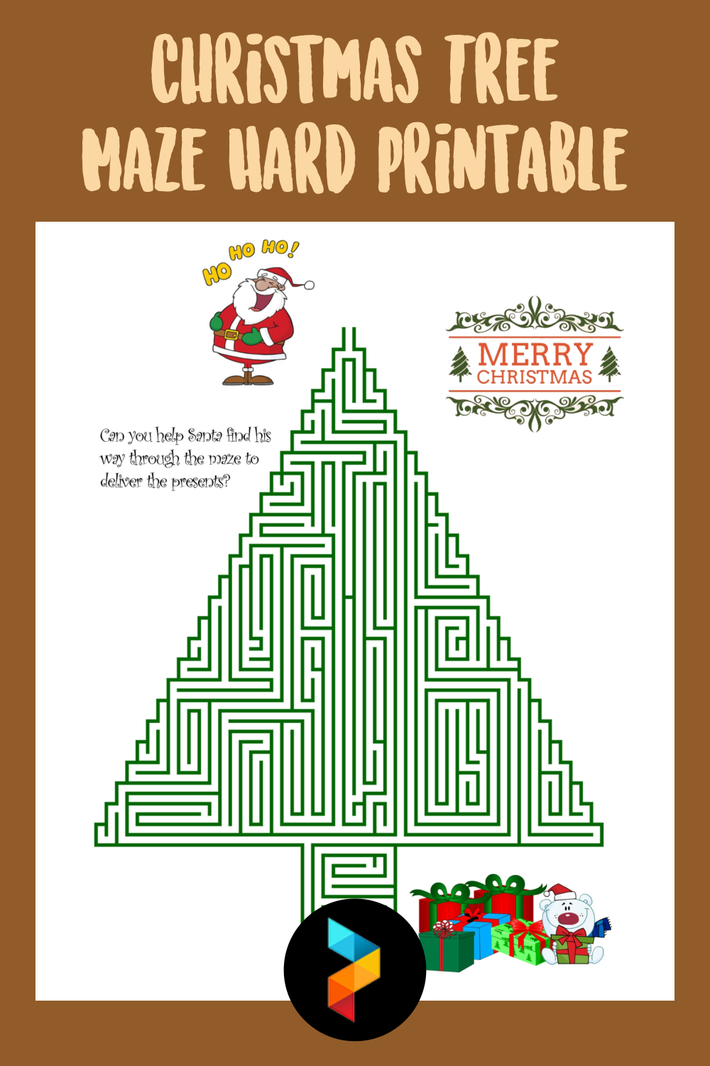 10 Best Christmas Tree Maze Hard Printable PDF for Free at Printablee