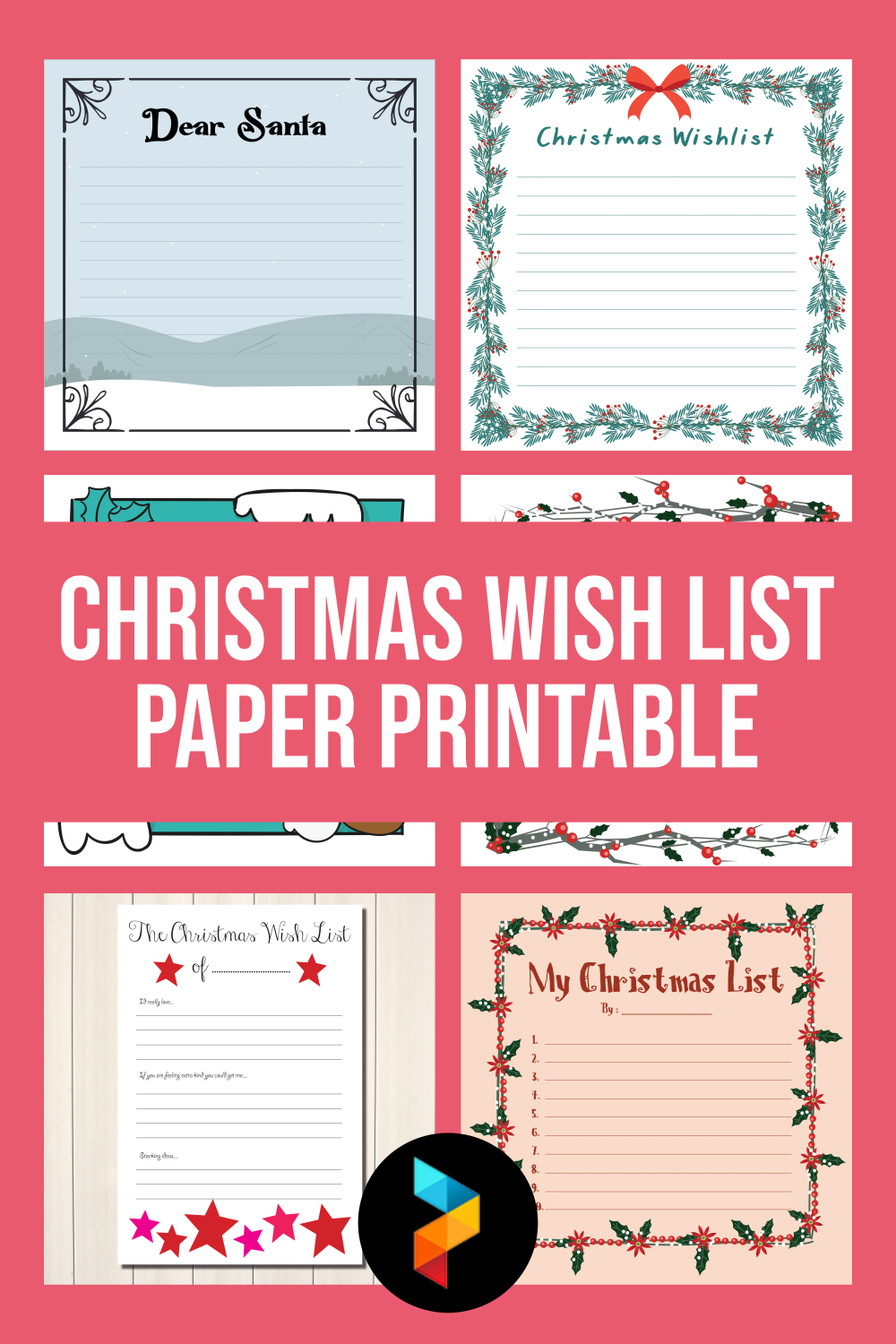 Christmas Wish List Paper Printable
