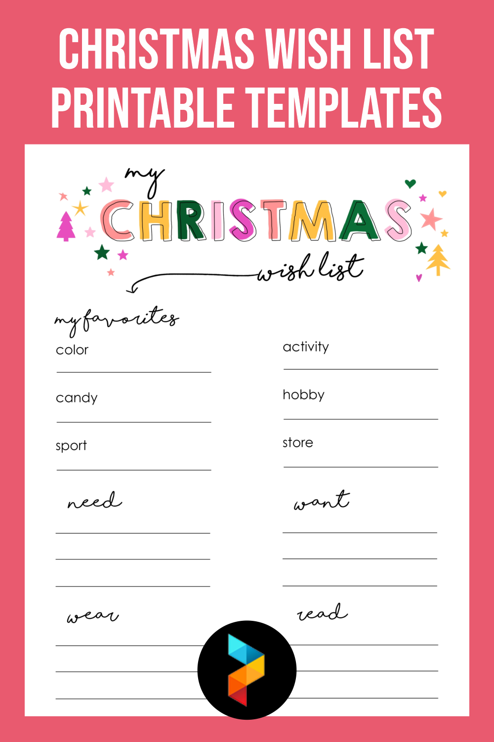 15 Best Christmas Wish List Free Printable Templates