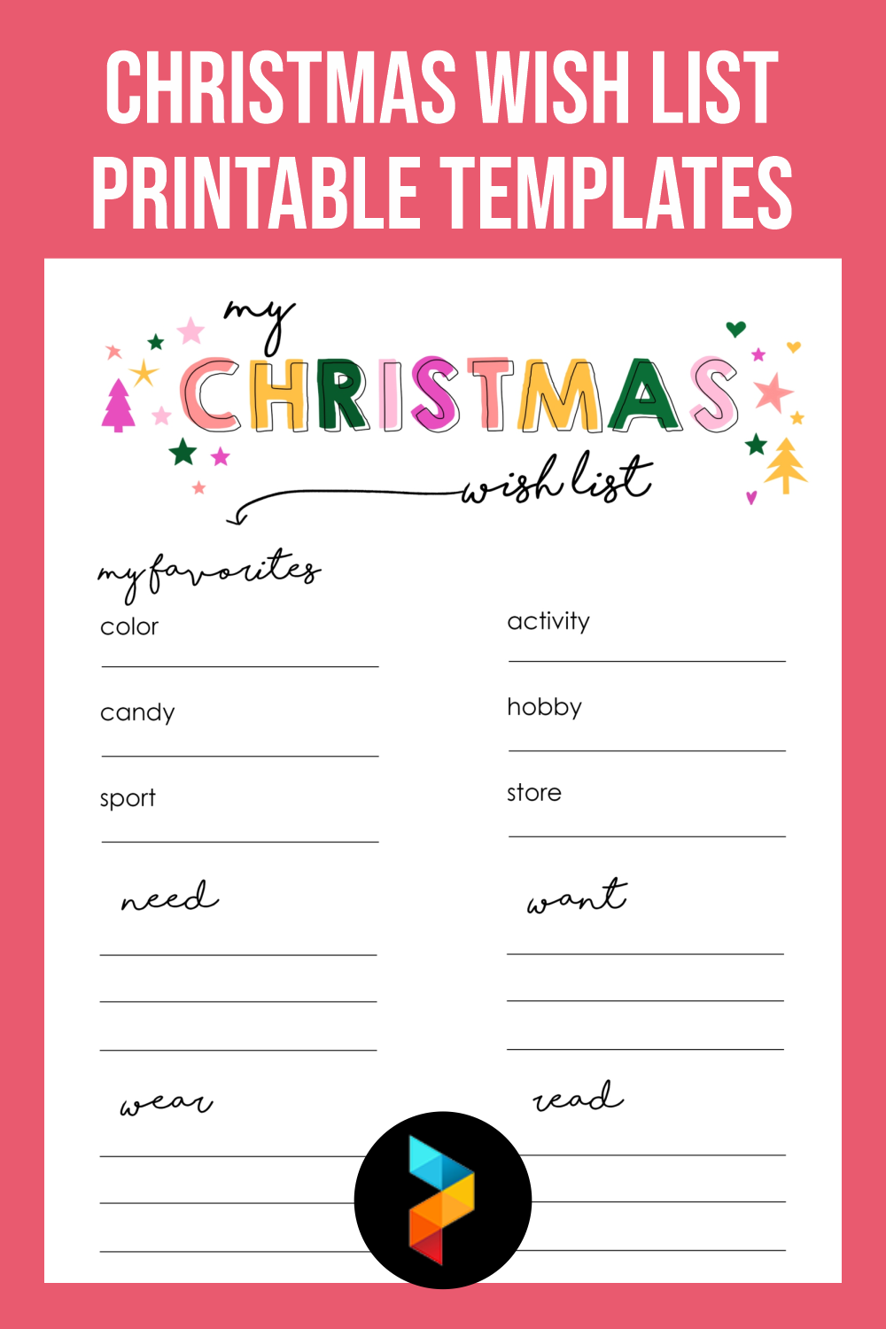 christmas wish list template microsoft word