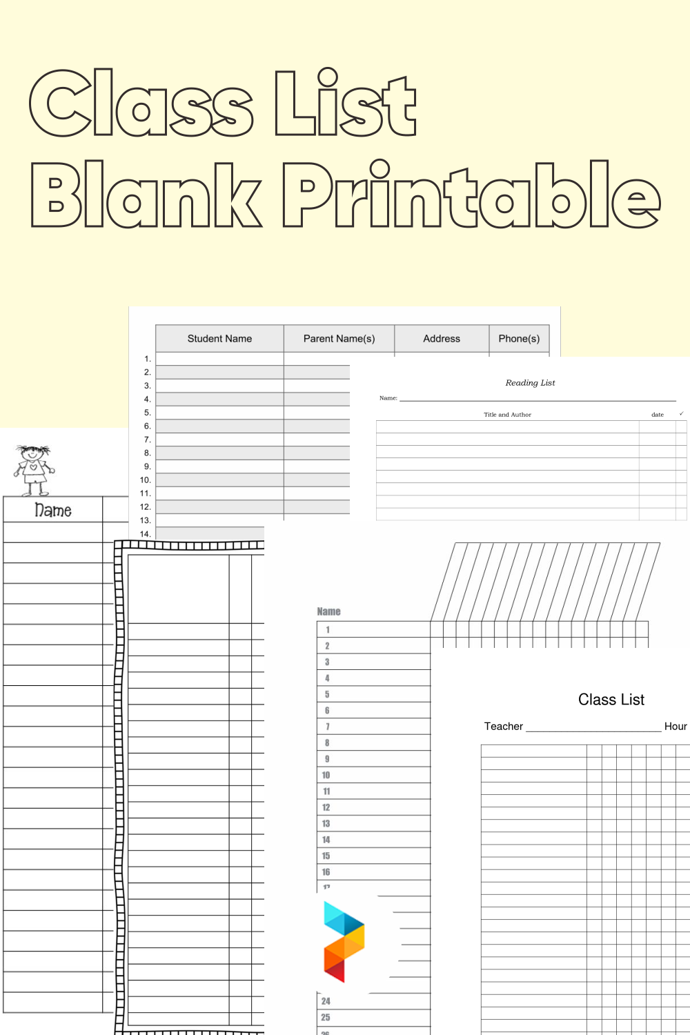 Blank Student List