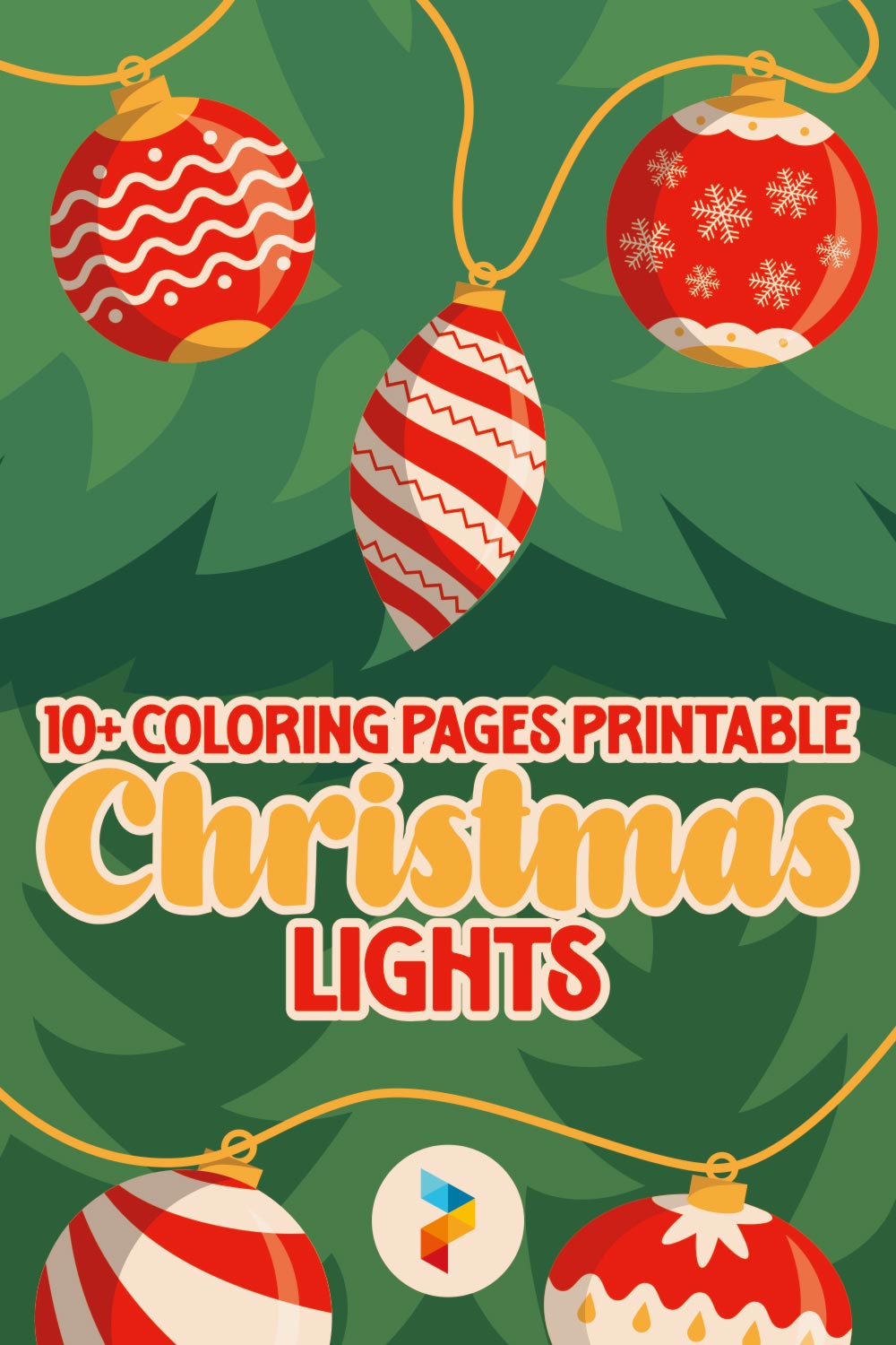 Coloring Pages Printable Christmas Lights