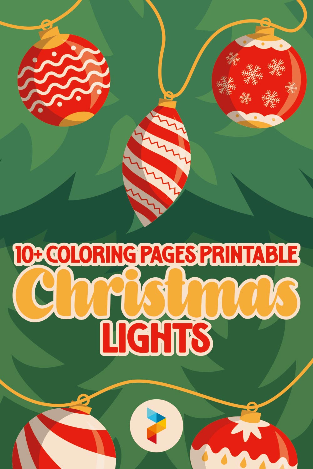 Coloring Pages Christmas Lights