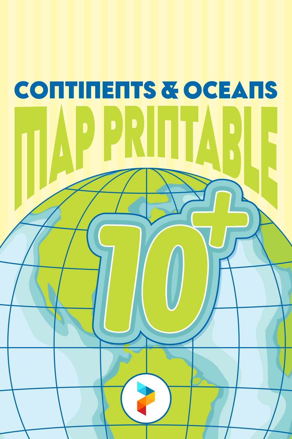 Continents And Oceans Map Printable