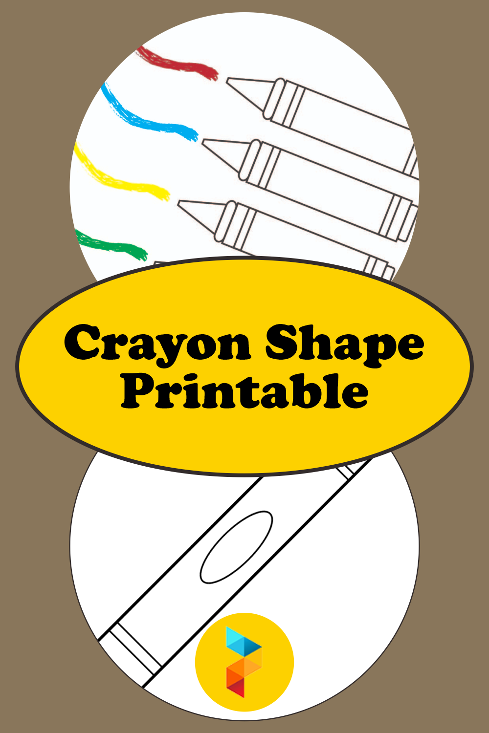 Crayon Shape Printable