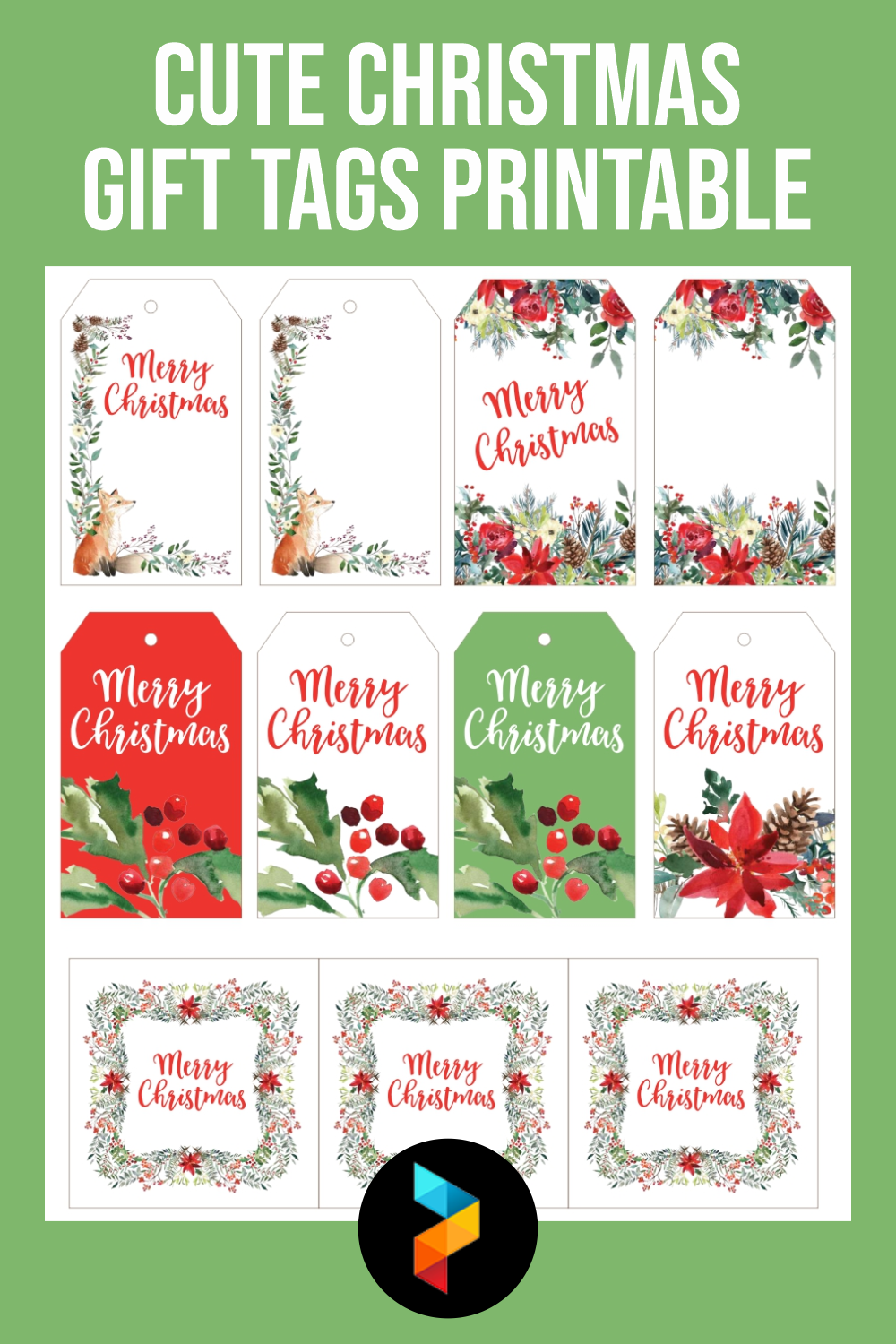 5 Best Cute Christmas Gift Tags Printable PDF for Free at Printablee