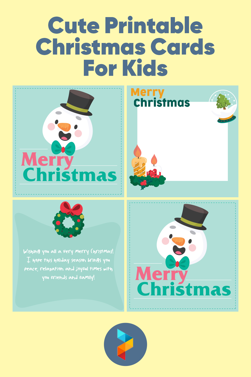 Cute Christmas Cards For Kids