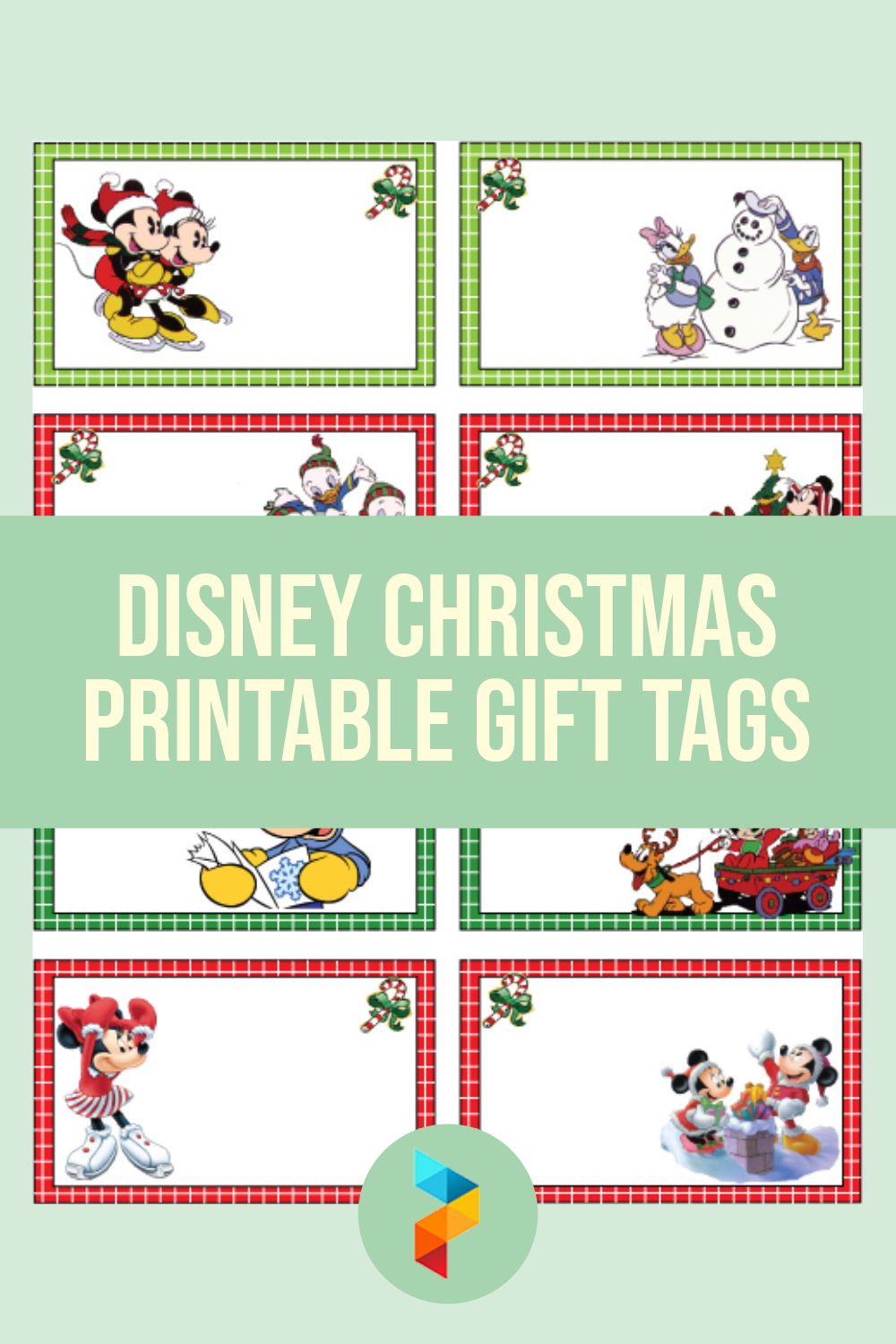 Disney Christmas Printable Gift Tags