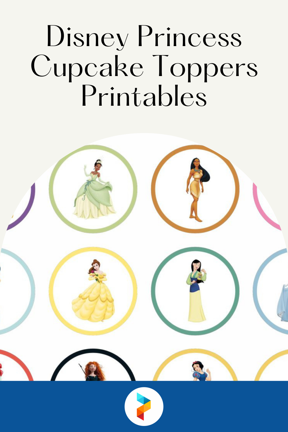 Disney Princess Cupcake Toppers