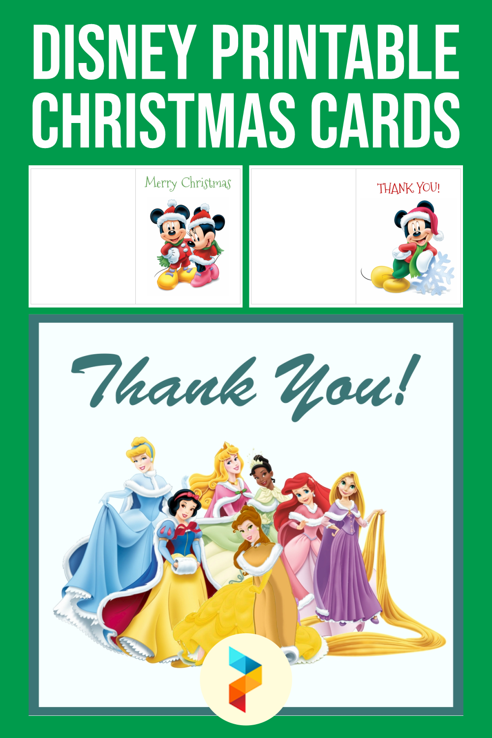 Disney Printable Christmas Cards