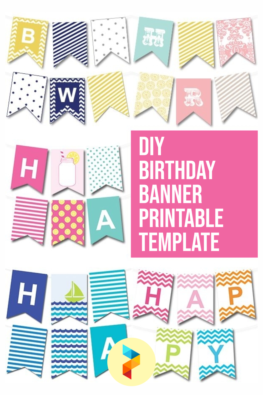 20 Best DIY Birthday Banner Printable Template - printablee.com Pertaining To Banner Template Word 2010