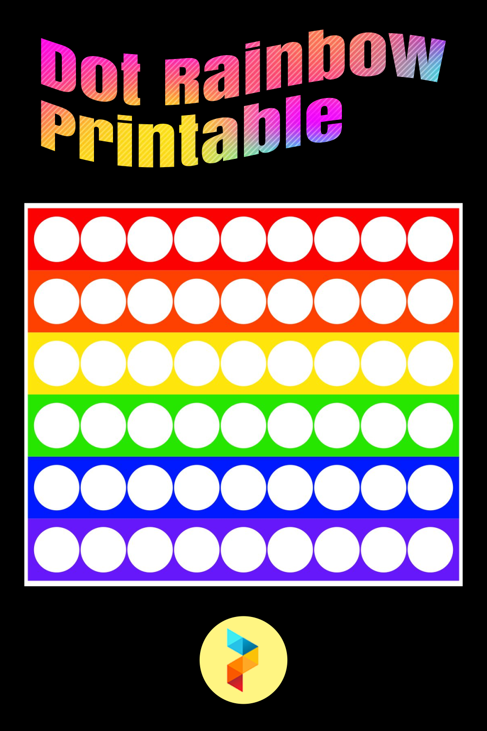 12 Best Free Dot Rainbow Printable PDF For Free At Printablee